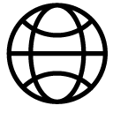 globe 2 line Icon