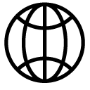 globe 3 line Icon