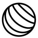 globe line icon