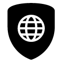 globe protection glyph Icon