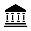 government building 1 glyph Icon