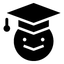 graduate glyph Icon
