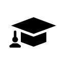 graduate glyph Icon