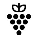 grapes glyph Icon