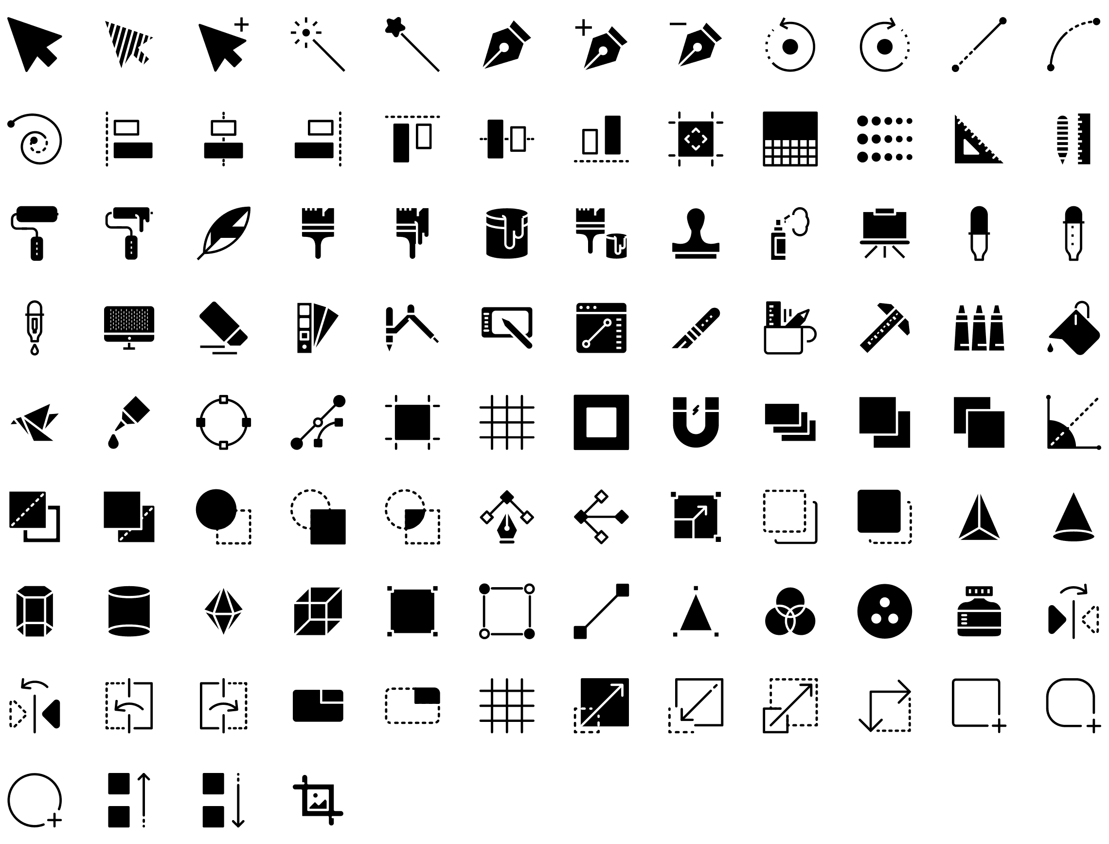 graphic-design-tools-glyph-icons-preview