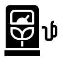 green fuel glyph Icon