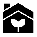 green house glyph Icon