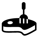 grill steak glyph Icon