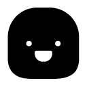 grin glyph Icon