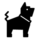 guard dog glyph Icon