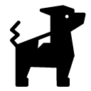 guarding dog glyph Icon