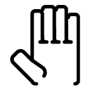 hand glyph Icon copy