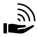 hand wireless glyph Icon