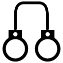 handcuffs glyph Icon