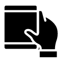 handheld glyph Icon