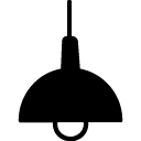 hanging lamp line icon