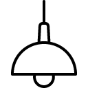 hanging lamp line icon