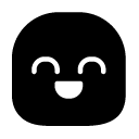 happy glyph Icon