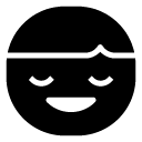 happy grin glyph Icon copy