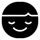 happy smile glyph Icon copy