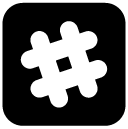 hashtag glyph Icon