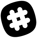 hashtag glyph Icon copy