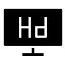 hd screen glyph Icon