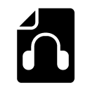 headphones glyph Icon