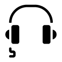 headset glyph Icon