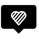 heart 1 glyph Icon