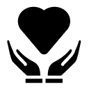 heart care glyph Icon