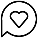 heart message line Icon