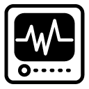 heartrate monitor glyph Icon