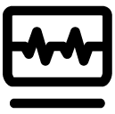 heartrate monitor line icon