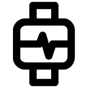 heartrate watch line icon