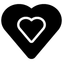 hearts glyph Icon