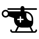 helicopter glyph Icon