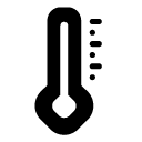 high temperature glyph Icon
