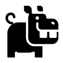 hippo glyph Icon