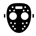 hockey mask glyph Icon