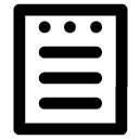 holed document line icon