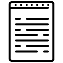 holed document solid icon
