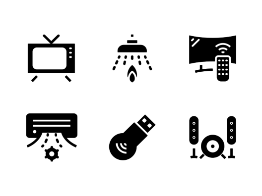 home-appliances-glyph-icons