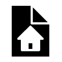 home document glyph Icon