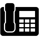 home phone solid icon