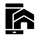 home smartphone glyph Icon