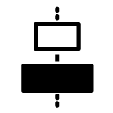 horizontal align center glyph Icon