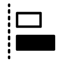 horizontal align left glyph Icon
