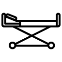 hospital bed line icon
