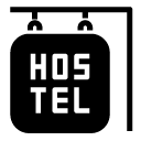 hostel sign glyph Icon